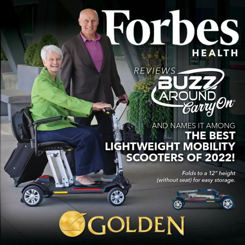 Golden Technologies - Buzzaround CarryOn Folding Travel Scooter