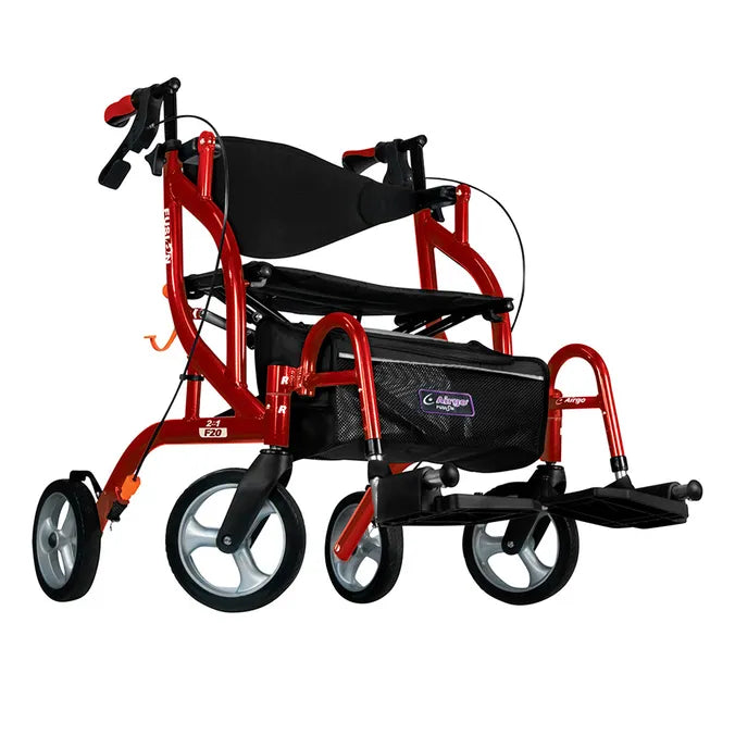 Airgo Fusion Side-Folding Rollator and Wheelchair Combo