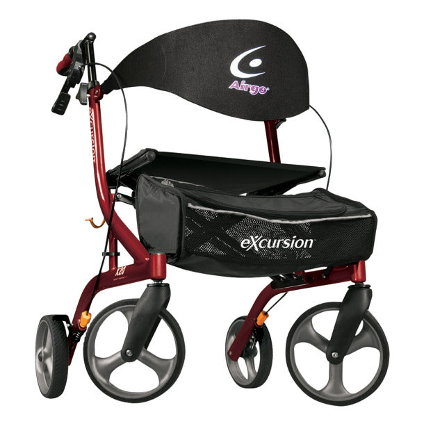 Airgo - eXcursion Lightweight Side-Folding Rollator and Wheelchair Combo