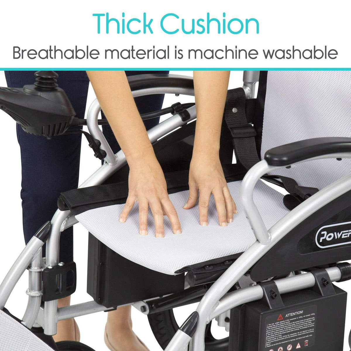 Vive Health - Compact Folding Power Wheelchair