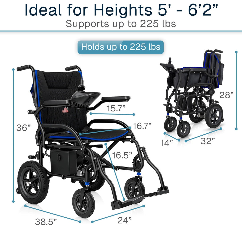 Air Frame Aluminum Power Wheelchair