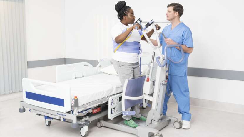 Arjo - Sara Flex Stand Assist, Sit to Stand, Safe Patient Lift, Easier Transfers - No Scale