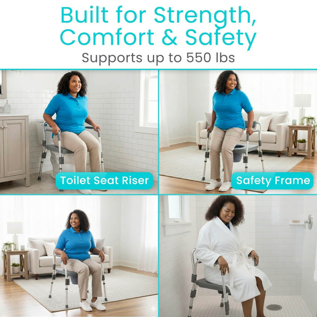 Bariatric 4 in 1 Commode & Shower Chair