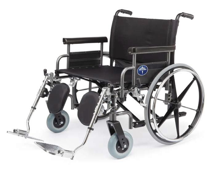 Medline Shuttle Extra-Wide Wheelchair 24&quot;-30&quot;