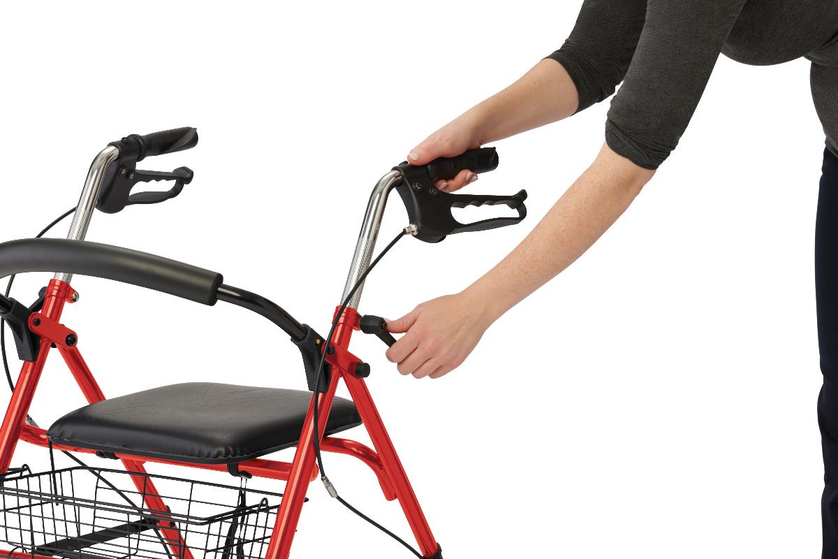 Medline Basic Steel Rollator with 8&quot; Wheels