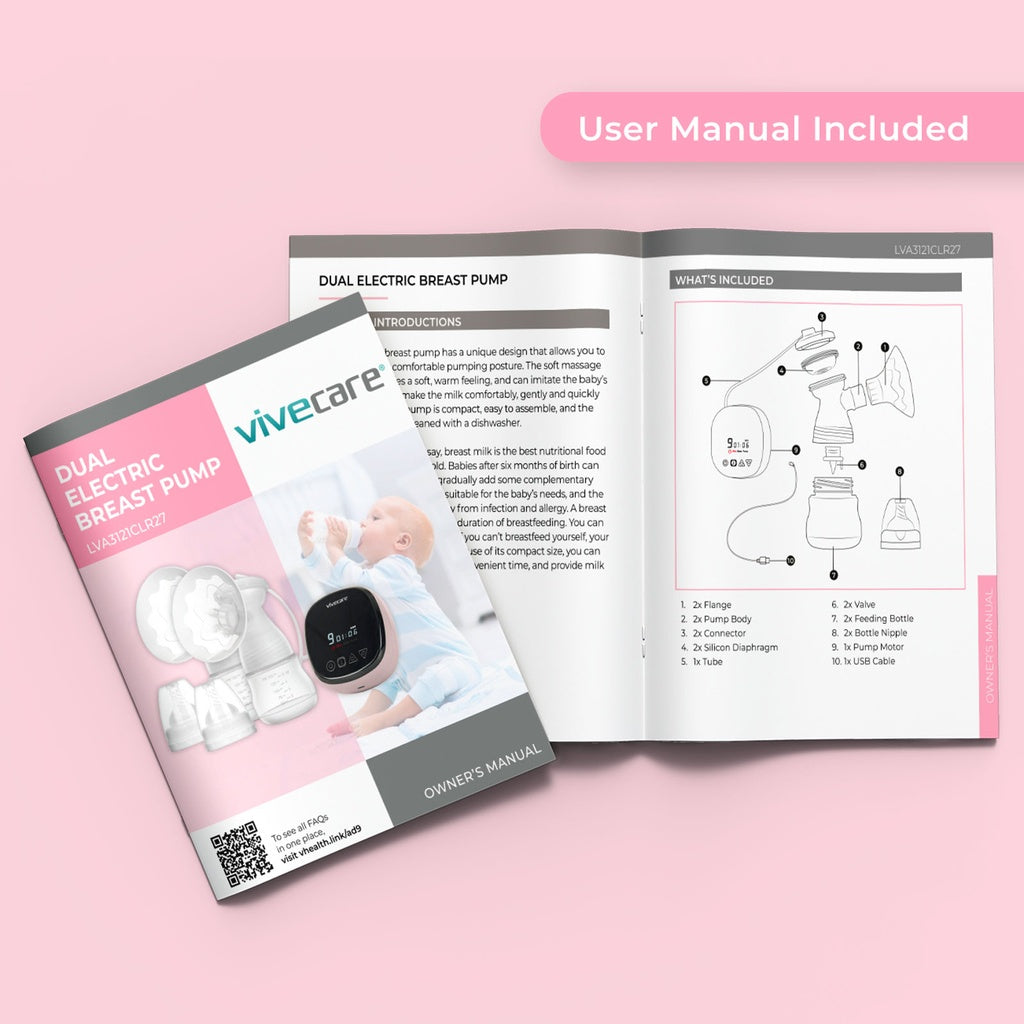 Vive - Breast Pump - Dual Electric Breast Pump - 24mm or 27mm - E0603