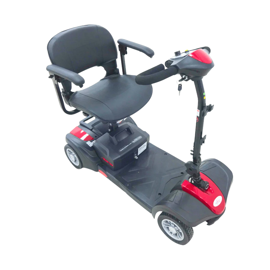 Red - Ev-Rider - Power Scooter - MiniRider Lite Portable Mobility Scooter - 12AH