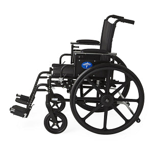 Medline - K4 Extra-Wide Lightweight Wheelchair, Swing-Back Desk-Length Arms and Swing-Away Footrests, 22" Width