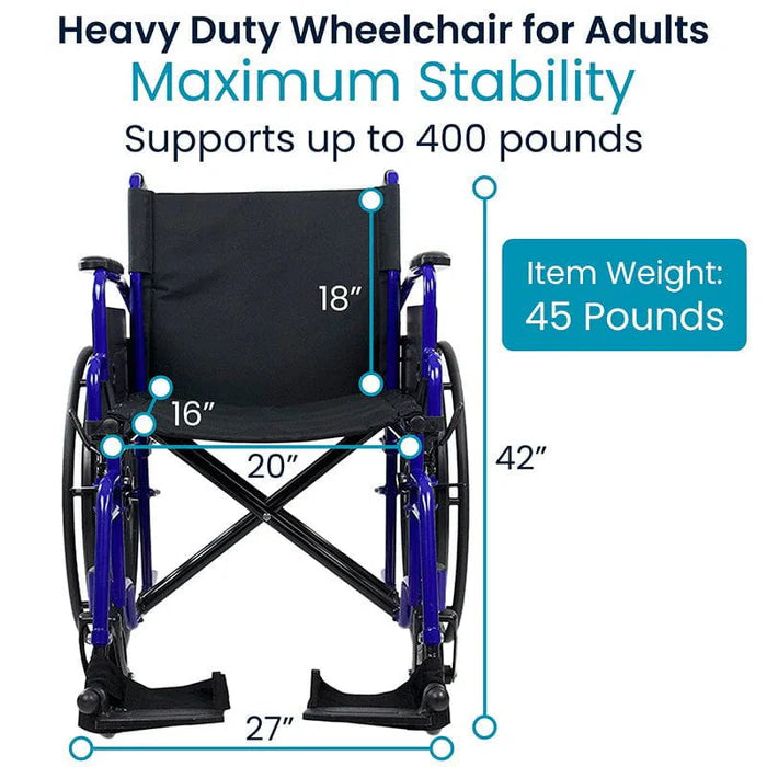 Vive Health - Heavy Duty Wheelchair