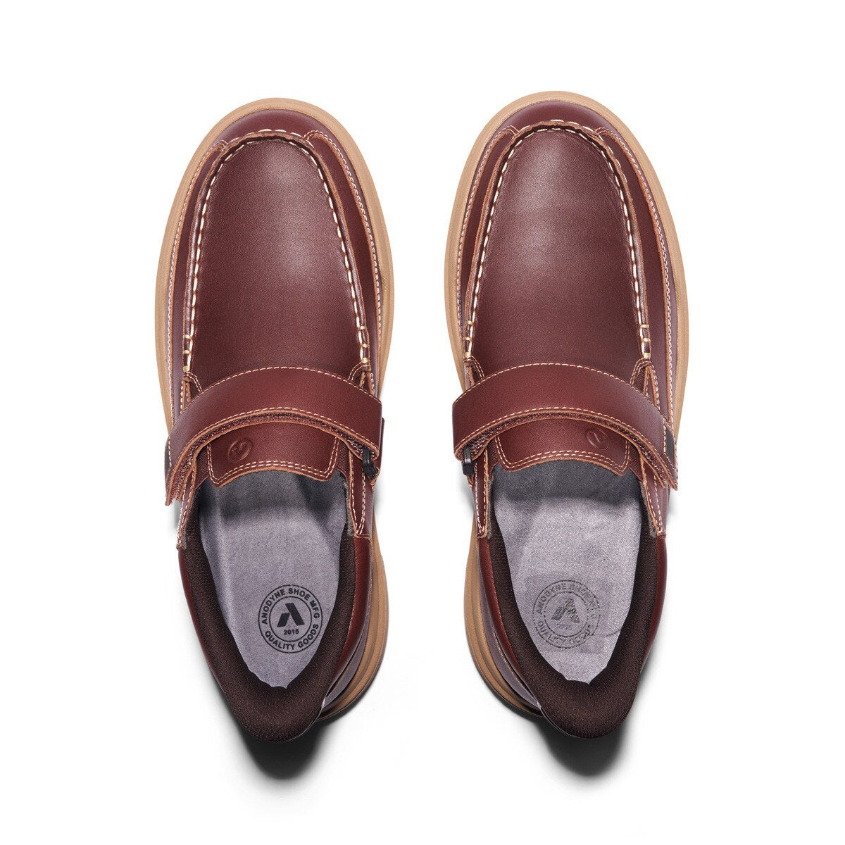 Anodyne - Diabetic Shoes - Hands Free No. 52 Men's Casual Dress Shoes - Black or Whiskey