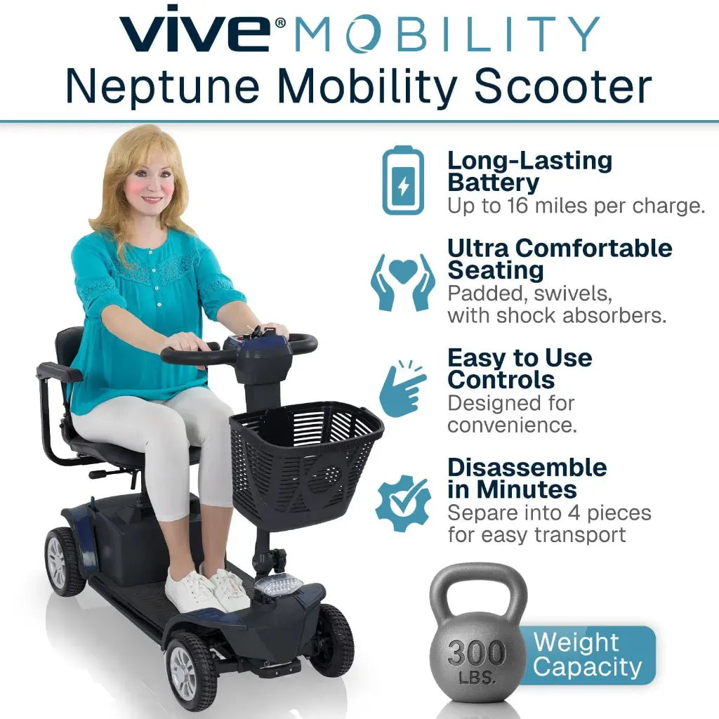 Vive - Scooter - Neptune Mobility Scooter - up to 300lbs