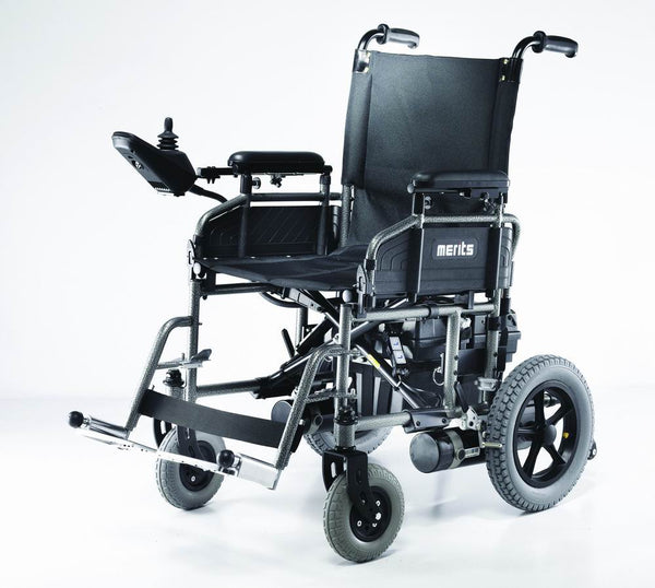 Merits - Travel-Ease Folding Power Wheelchair - Mobility Mart Plus