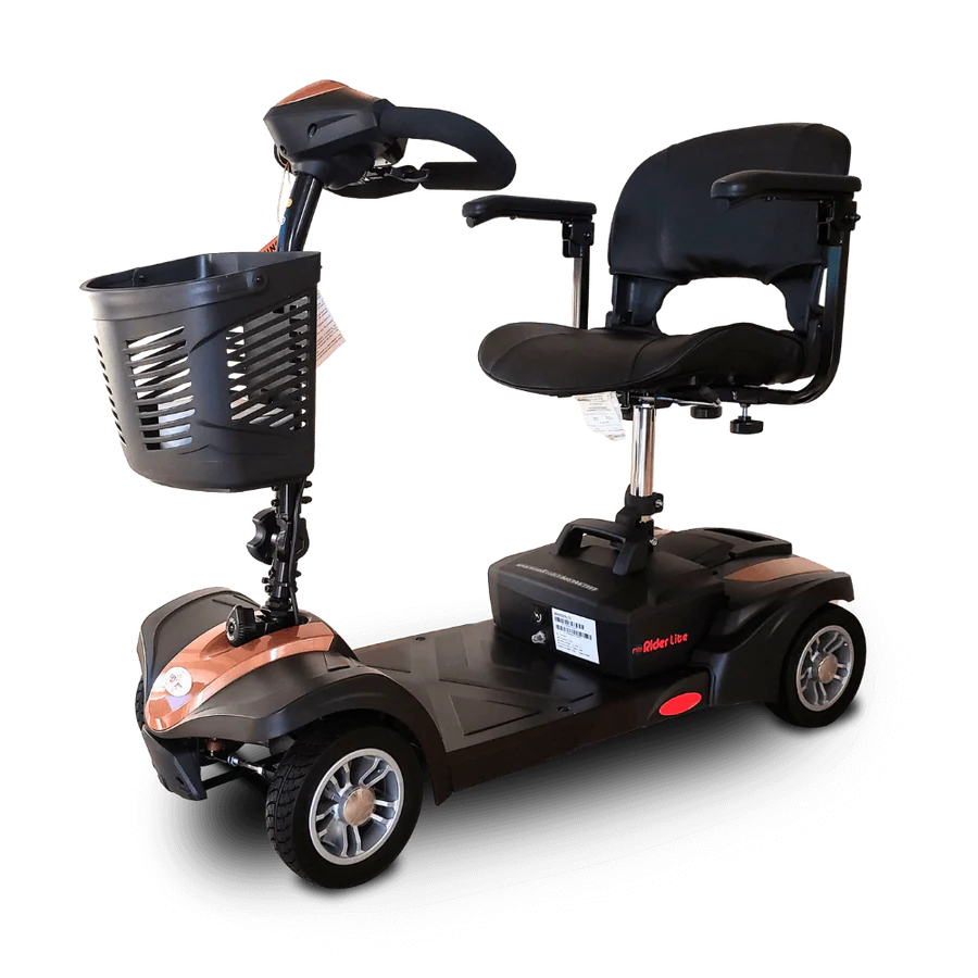 Rose Gold Ev-Rider - Power Scooter - MiniRider Lite Portable Mobility Scooter - 12AH
