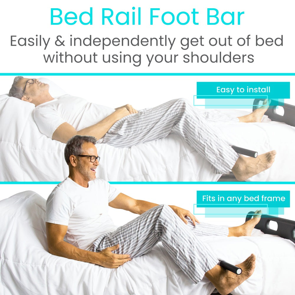 Vive - Cold Therapy - Shoulder Recovery Kit - Shoulder Pulley, Shoulder Compression Ice Pack, & Bed Assist Foot Bar