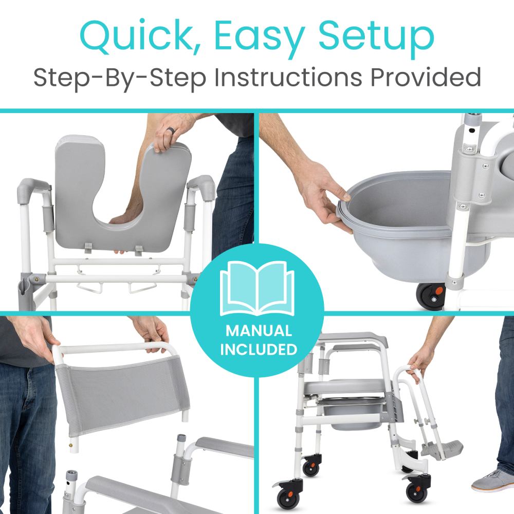 Vive - Shower Commode Transport Chair