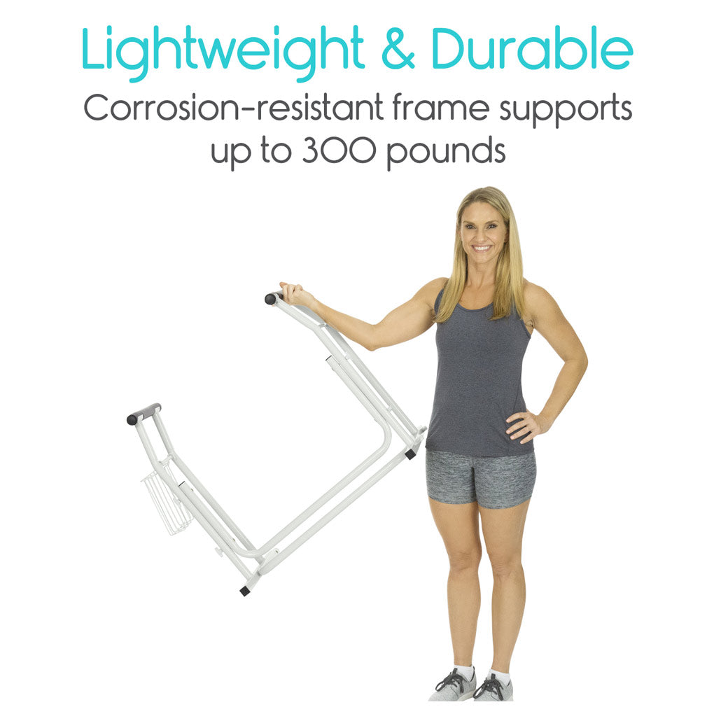 Stand Alone Toilet Rail - Lightweight & Portable