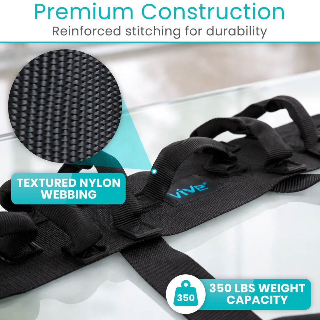 Vive - Walking Aid - Transfer Belt with Handles - Plastic Buckle - HCPCS: E0700