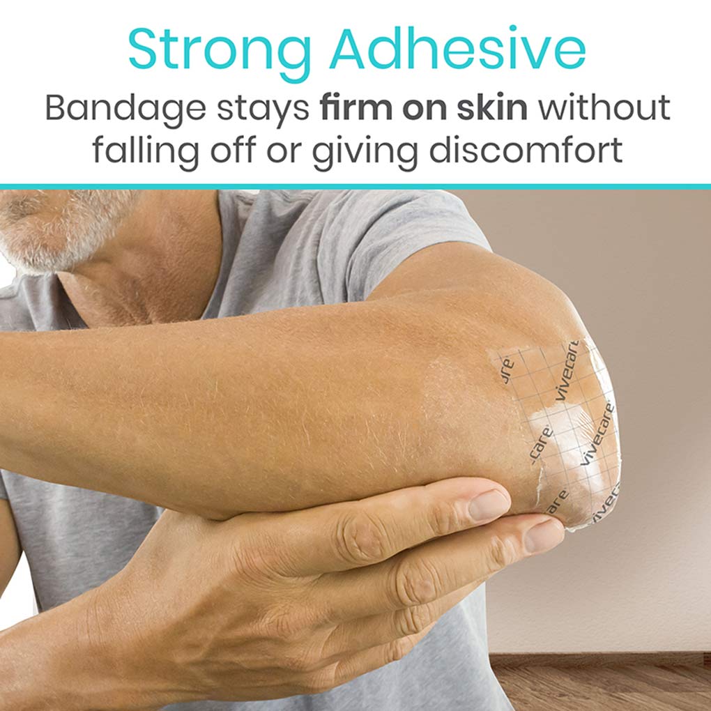 Vive -ViveCare - Bandages - Transparent Adhesive Bandage - 2", 4", 6", or 8"