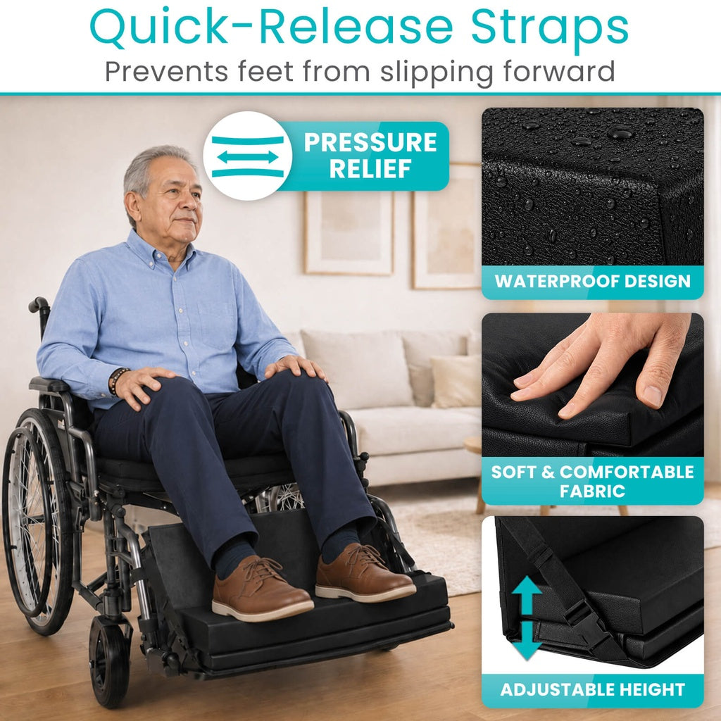 Vive - Wheelchair - Wheelchair Footrest Extender - 16"-18", 18"-20", or 20"- 22" - HCPCS: E0995