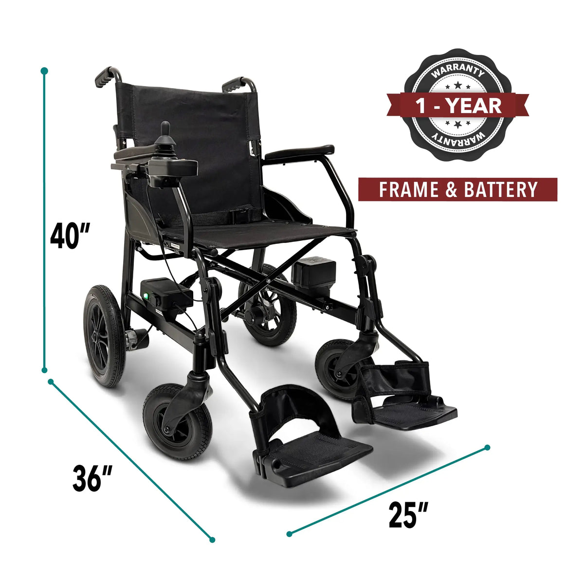 Comfy Go - X-Lite Ultra Lightweight Foldable Electric Wheelchair For Travel