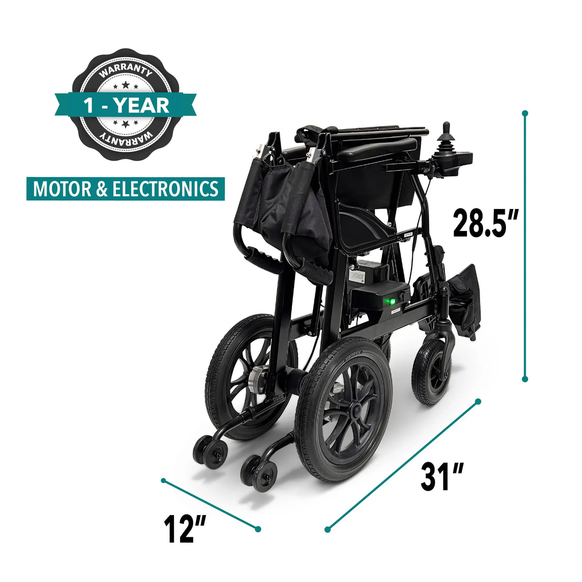 Comfy Go - X-Lite Ultra Lightweight Foldable Electric Wheelchair For Travel