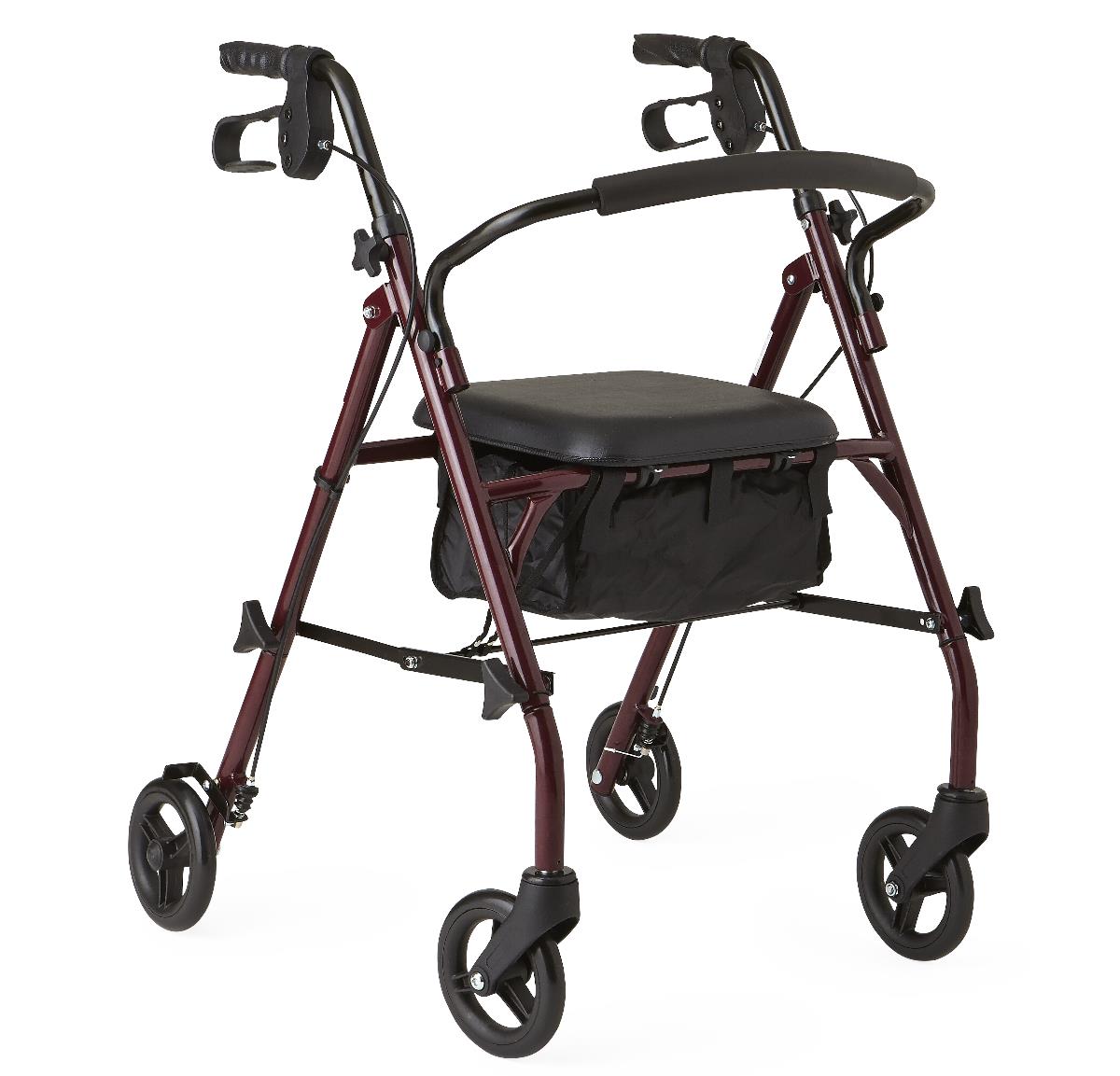 Medline Basic Steel Rollator with 8&quot; Wheels