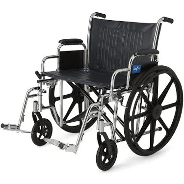 Medline - Guardian Extra-Wide Wheelchairs - 20"-24" Wide Seat - K0007 + E2201 + K0195