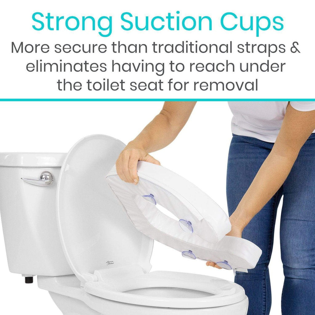 Cushioned Toilet Seat Riser - 2" Soft