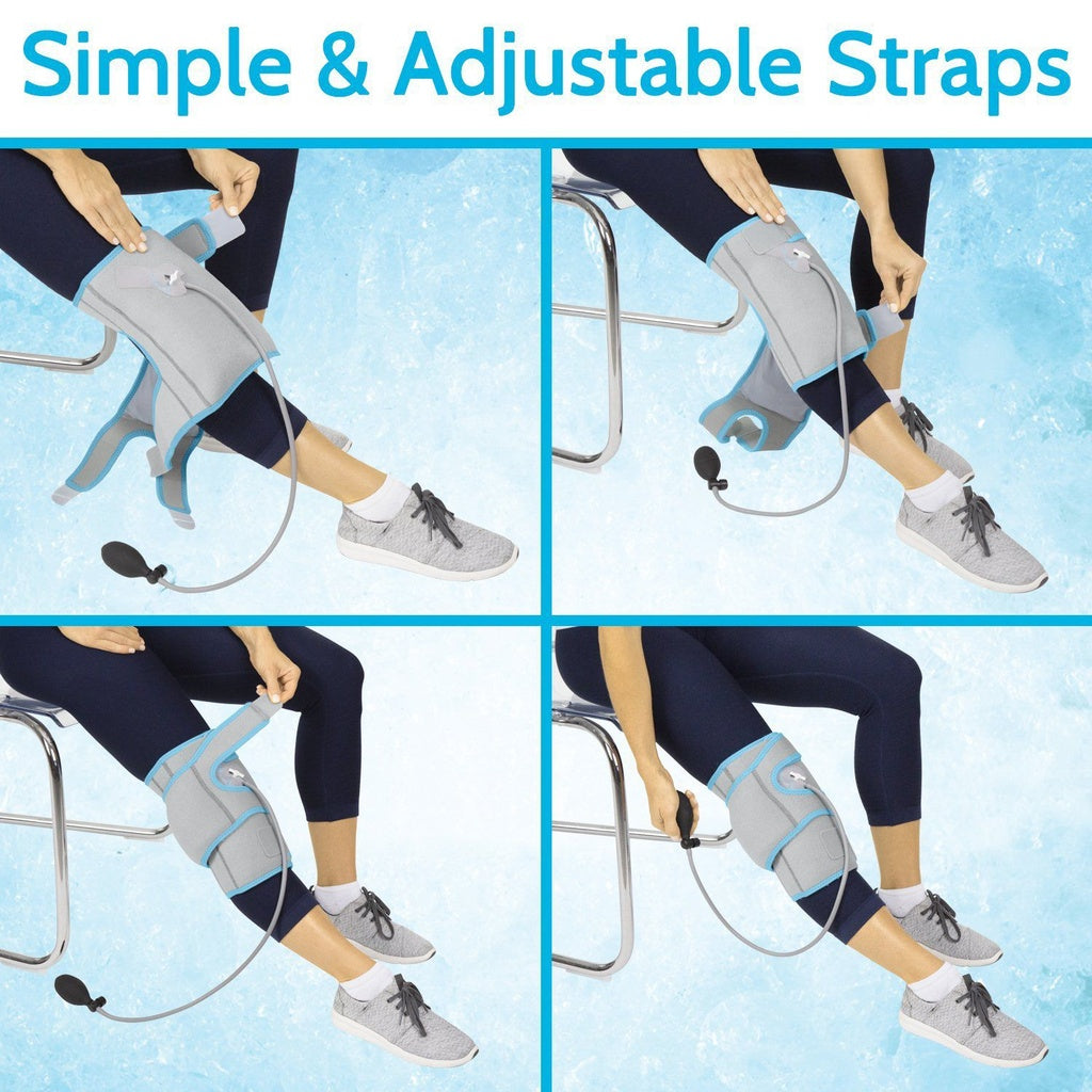 Vive - Cold Therapy - Knee Compression Ice Wrap - HCPCS: HCPCS: A4467/A9273