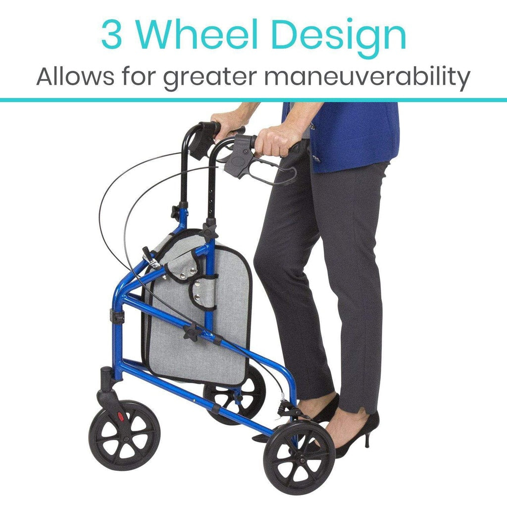 Vive - Rollator - Tri-Rollator - Black, Blue, or Purple