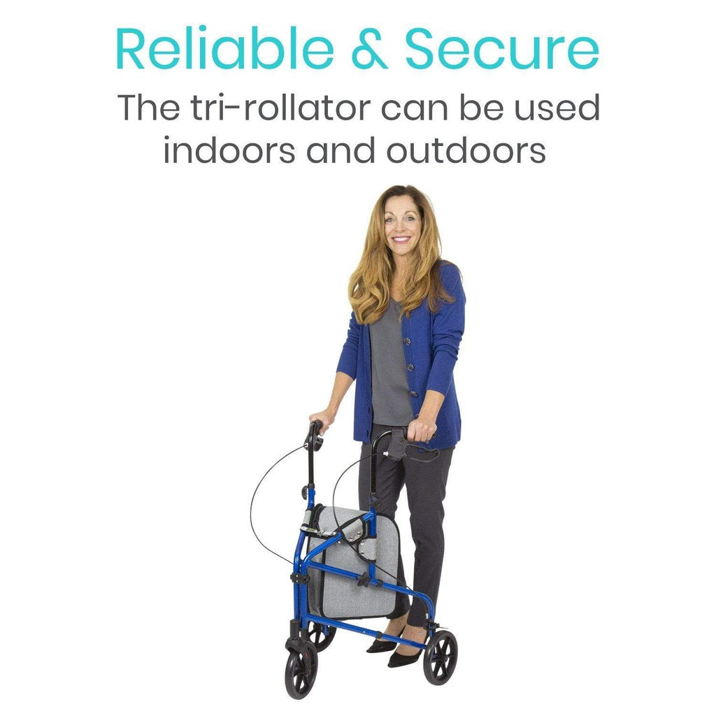 Vive - Rollator - Tri-Rollator - Black, Blue, or Purple