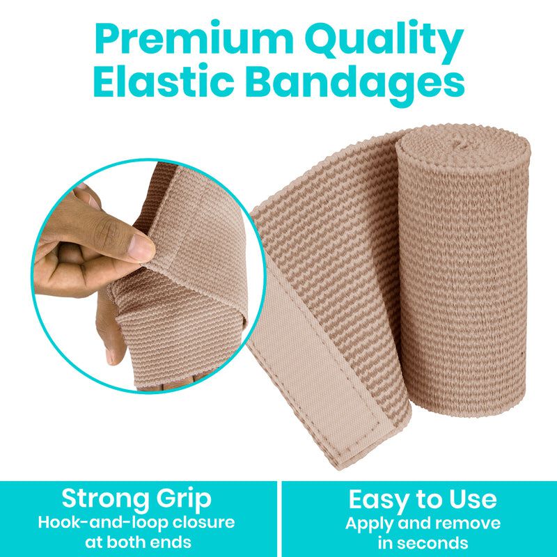 Vive - ViveCare - Bandages - Elastic Bandage Rolls - 2", 3", 4", or 6"