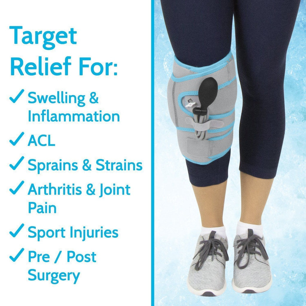 Vive - Cold Therapy - Knee Compression Ice Wrap - HCPCS: HCPCS: A4467/A9273