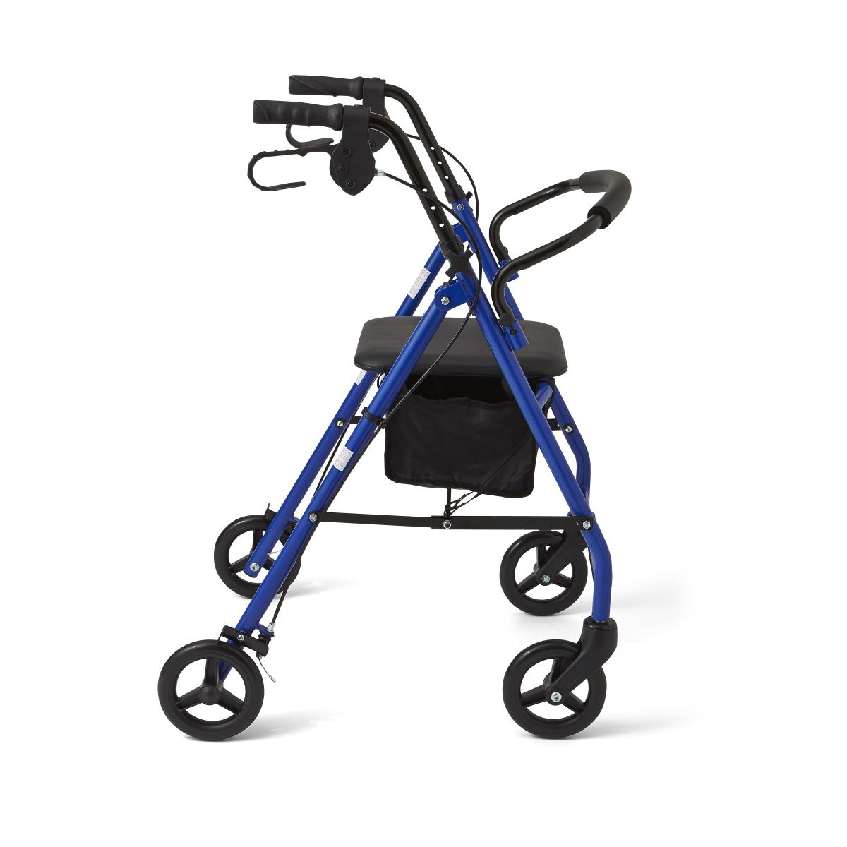Medline Basic Steel Rollator with 8&quot; Wheels