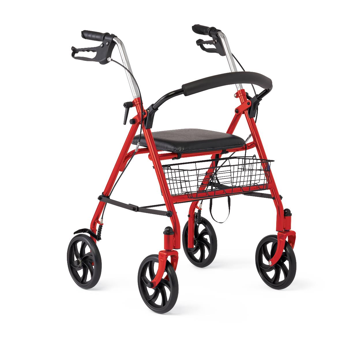 Medline Basic Steel Rollator with 8&quot; Wheels