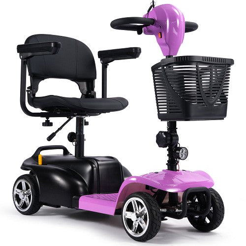 MotoTec - Mobility Scooter 24v 250w, 4 Wheel Scooter Blue, Pink, Red, Silver