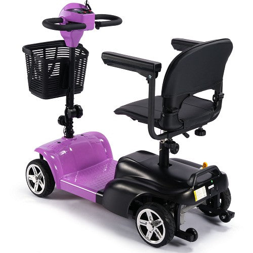 MotoTec - Mobility Scooter 24v 250w, 4 Wheel Scooter Blue, Pink, Red, Silver