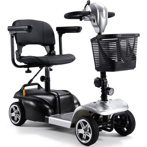 MotoTec - Mobility Scooter 24v 250w, 4 Wheel Scooter Blue, Pink, Red, Silver