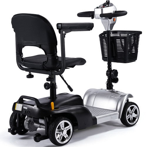 MotoTec - Mobility Scooter 24v 250w, 4 Wheel Scooter Blue, Pink, Red, Silver