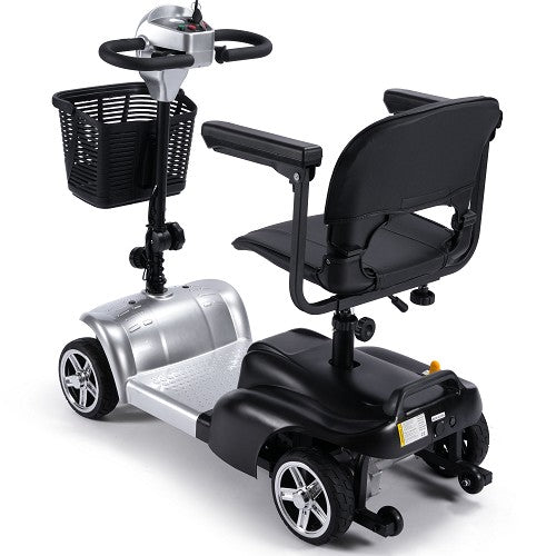 MotoTec - Mobility Scooter 24v 250w, 4 Wheel Scooter Blue, Pink, Red, Silver