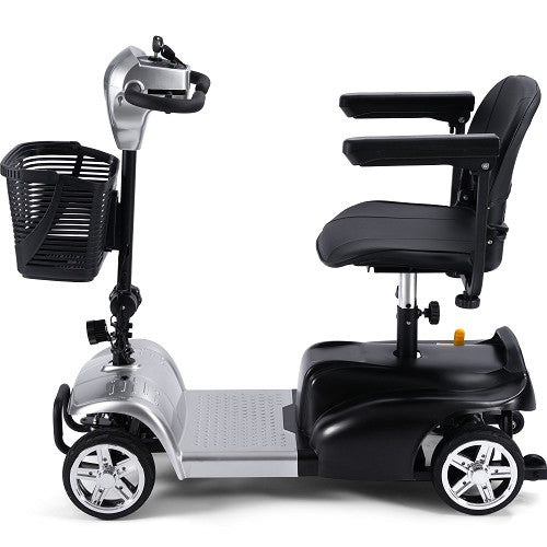 MotoTec - Mobility Scooter 24v 250w, 4 Wheel Scooter Blue, Pink, Red, Silver