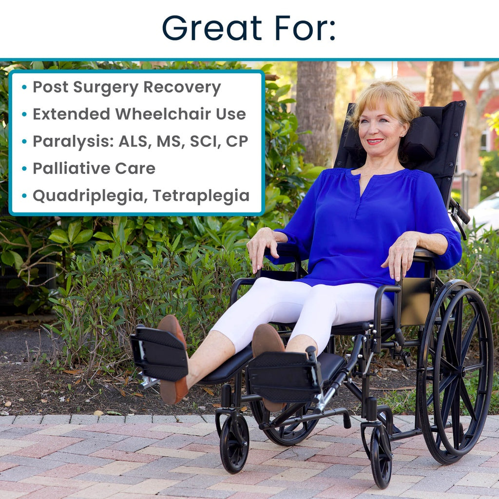 Vive Reclining Wheelchair With Headrest