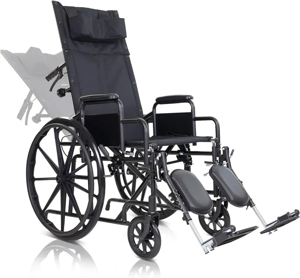 Vive Reclining Wheelchair With Headrest